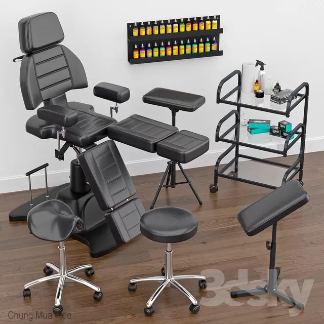 3DSKYFREE – INTERIOR - HAIR CUT 3DS MAX MODELS