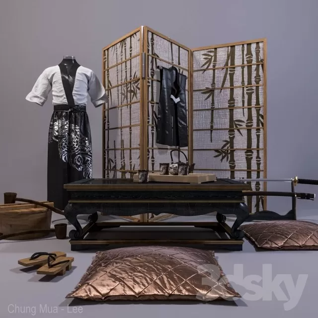 3DSKYFREE – INTERIOR - JAPANESE 3DS MAX MODELS