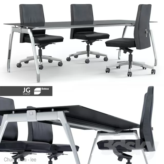 3DSKYFREE – INTERIOR - OFFICE 3DS MAX MODELS