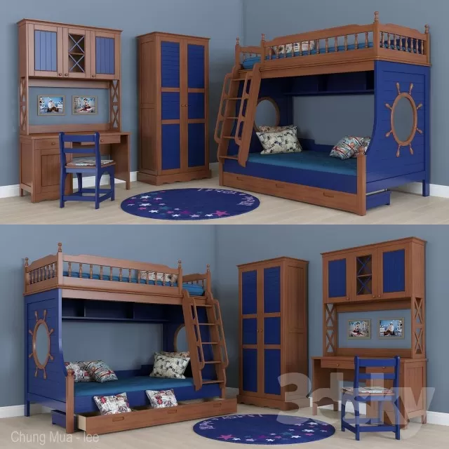 KID - BED 3D MODELS