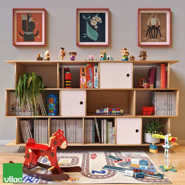 3DSKYFREE – KID - BED 3DS MAX MODELS