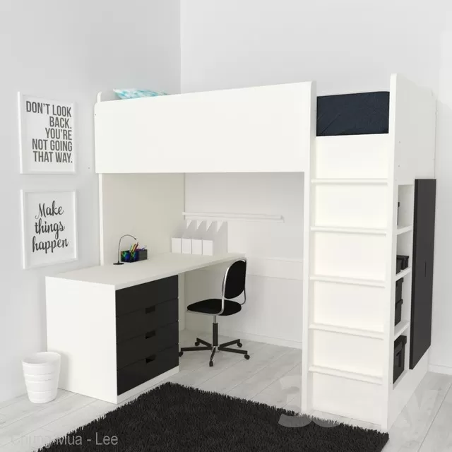 3DSKYFREE – KID - BED 3DS MAX MODELS