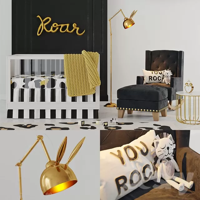 3DSKYFREE – KID - BED 3DS MAX MODELS