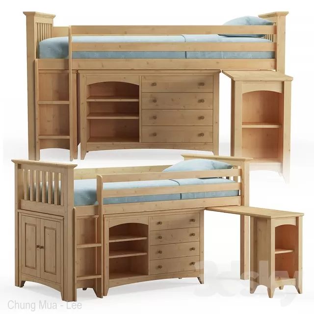 3DSKYFREE – KID - BED 3DS MAX MODELS