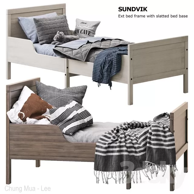 3DSKYFREE – KID - BED 3DS MAX MODELS