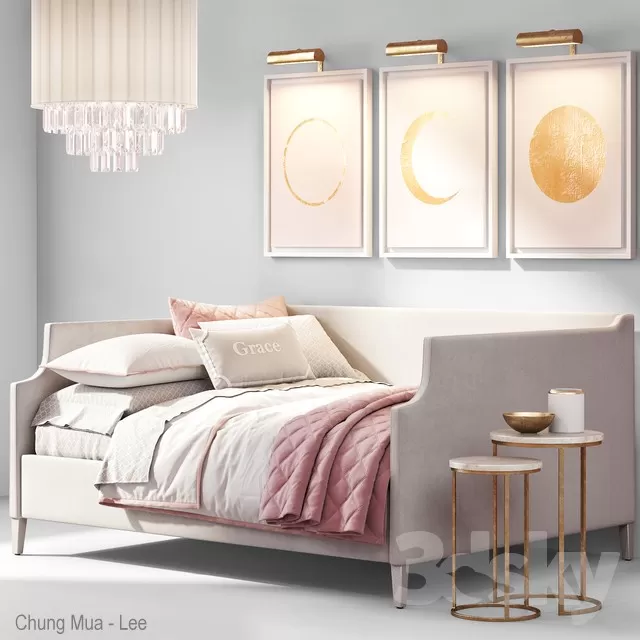 3DSKYFREE – KID - BED 3DS MAX MODELS