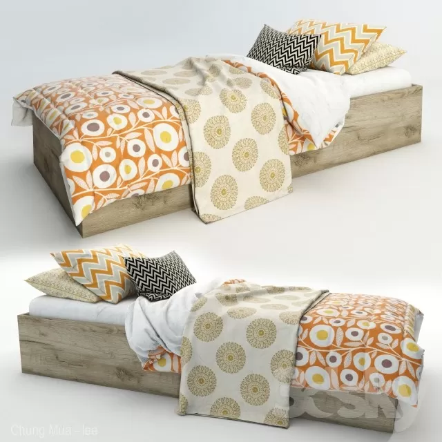 3DSKYFREE – KID - BED 3DS MAX MODELS