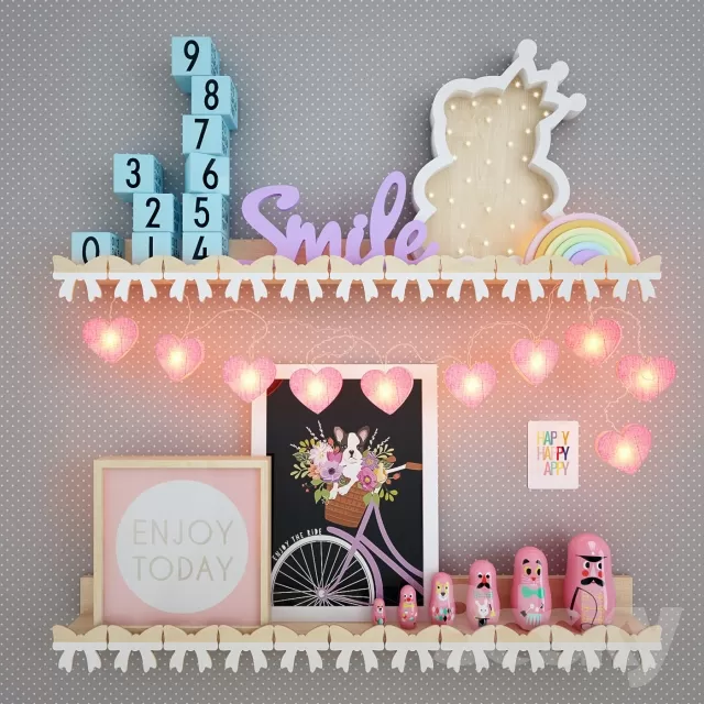 3DSKYFREE – KID - DECOR 3DS MAX MODELS