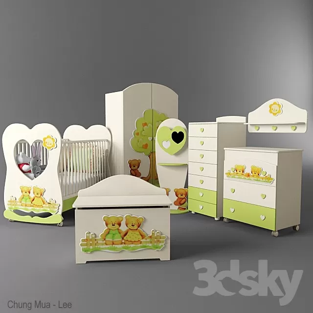 3DSKYFREE – KID - DECOR 3DS MAX MODELS