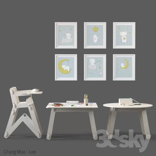 3DSKYFREE – KID - DECOR 3DS MAX MODELS