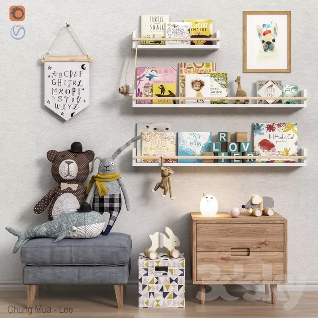 3DSKYFREE – KID - DECOR 3DS MAX MODELS