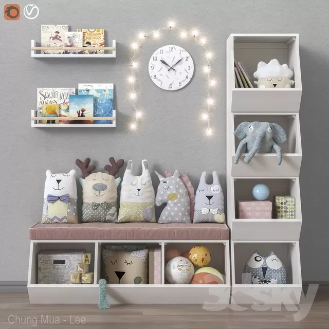 3DSKYFREE – KID - DECOR 3DS MAX MODELS