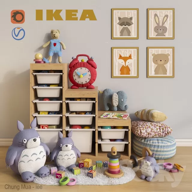 3DSKYFREE – KID - DECOR 3DS MAX MODELS