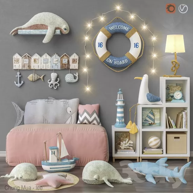 3DSKYFREE – KID - DECOR 3DS MAX MODELS