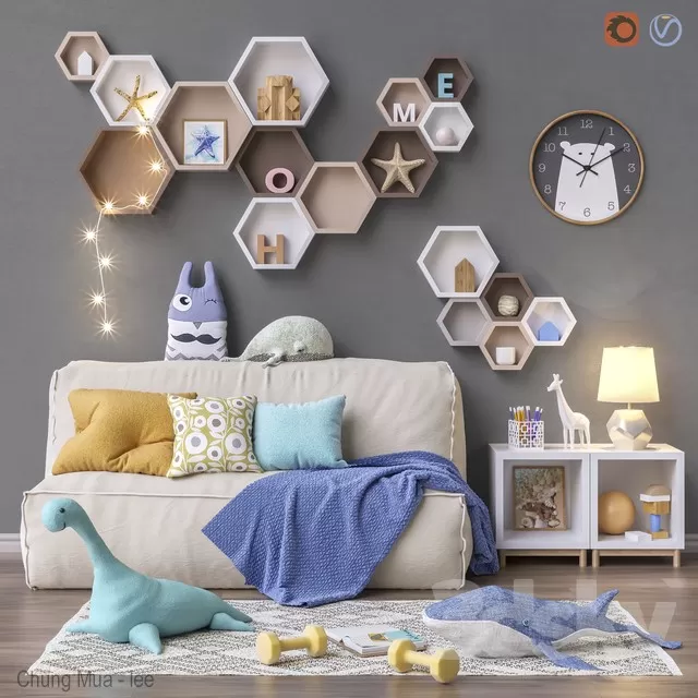 3DSKYFREE – KID - DECOR 3DS MAX MODELS