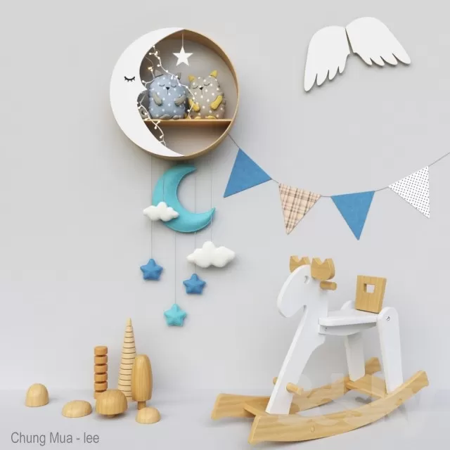 3DSKYFREE – KID - DECOR 3DS MAX MODELS