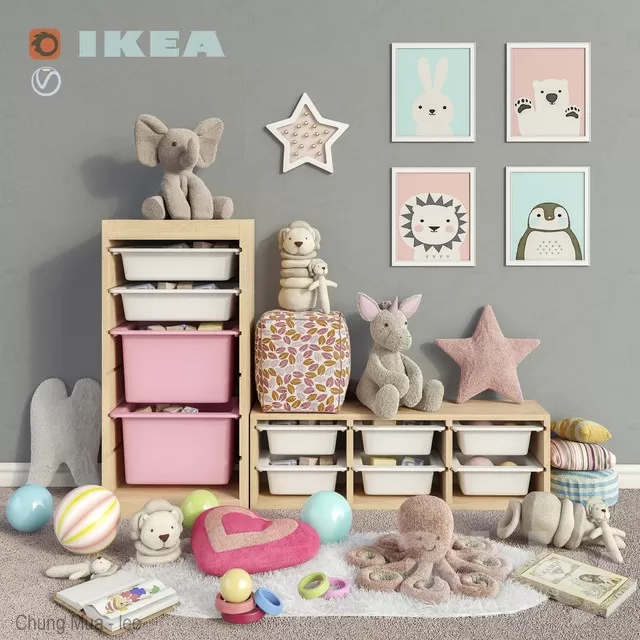 3DSKYFREE – KID - DECOR 3DS MAX MODELS