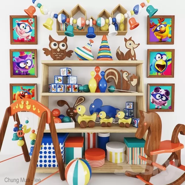 3DSKYFREE – KID - DECOR 3DS MAX MODELS