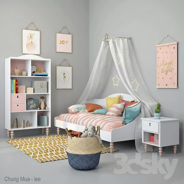 3DSKYFREE – KID - DECOR 3DS MAX MODELS