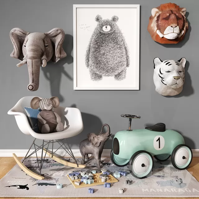 3DSKYFREE – KID - DECOR 3DS MAX MODELS