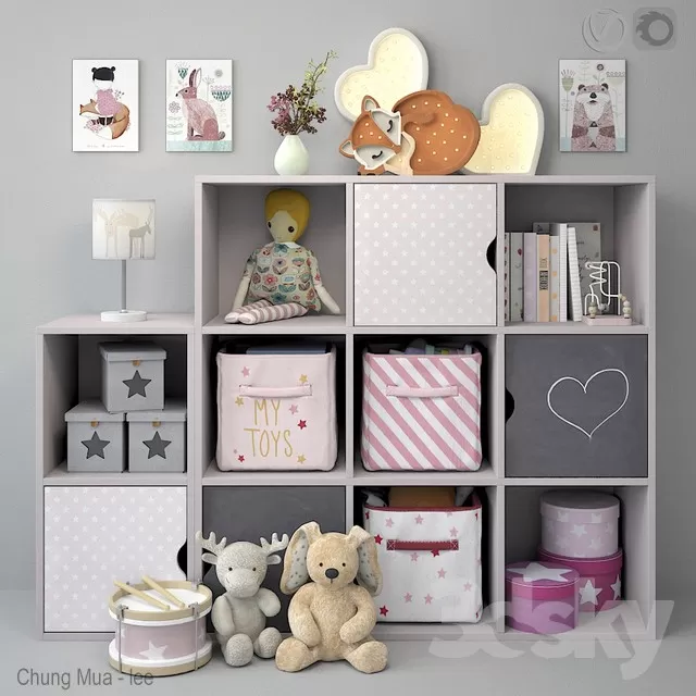 3DSKYFREE – KID - DECOR 3DS MAX MODELS