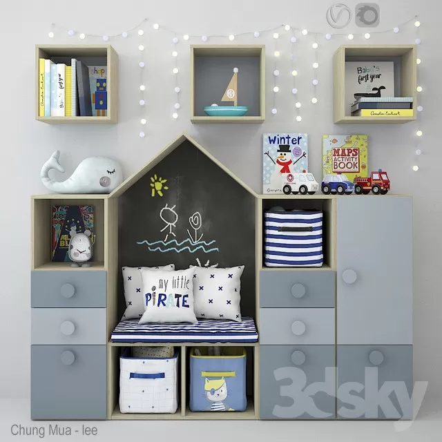 3DSKYFREE – KID - DECOR 3DS MAX MODELS