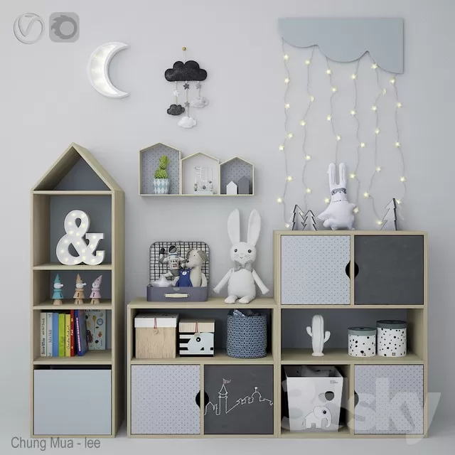 3DSKYFREE – KID - DECOR 3DS MAX MODELS