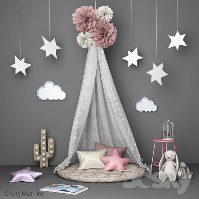 3DSKYFREE – KID - DECOR 3DS MAX MODELS