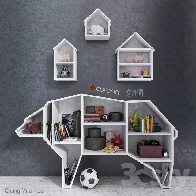 3DSKYFREE – KID - DECOR 3DS MAX MODELS