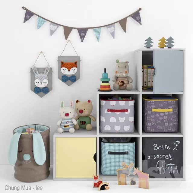 3DSKYFREE – KID - DECOR 3DS MAX MODELS