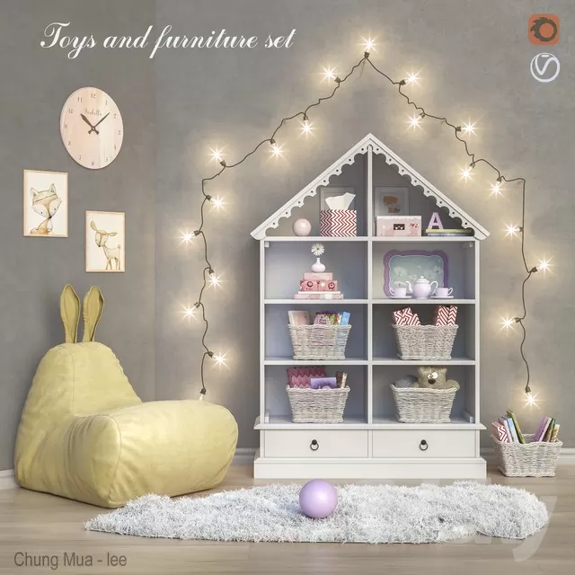 3DSKYFREE – KID - DECOR 3DS MAX MODELS