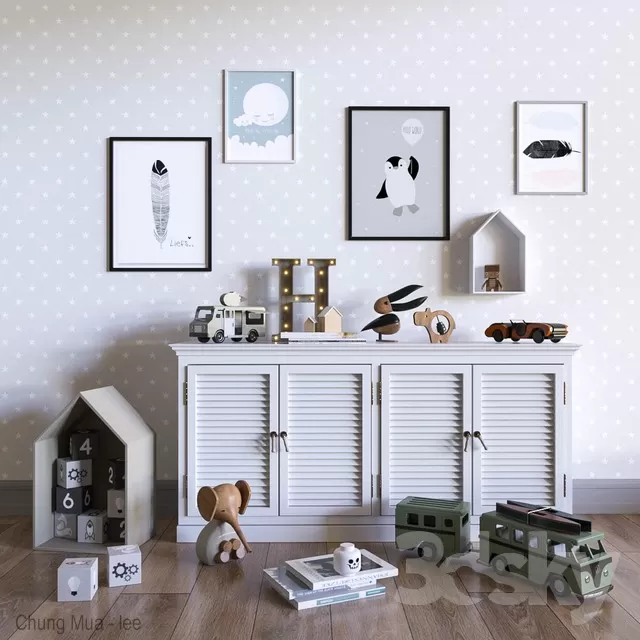 3DSKYFREE – KID - DECOR 3DS MAX MODELS