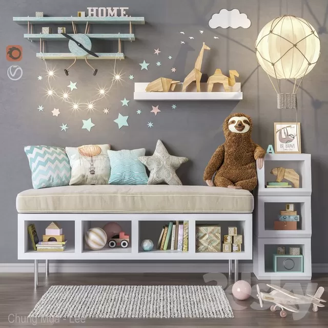 3DSKYFREE – KID - DECOR 3DS MAX MODELS