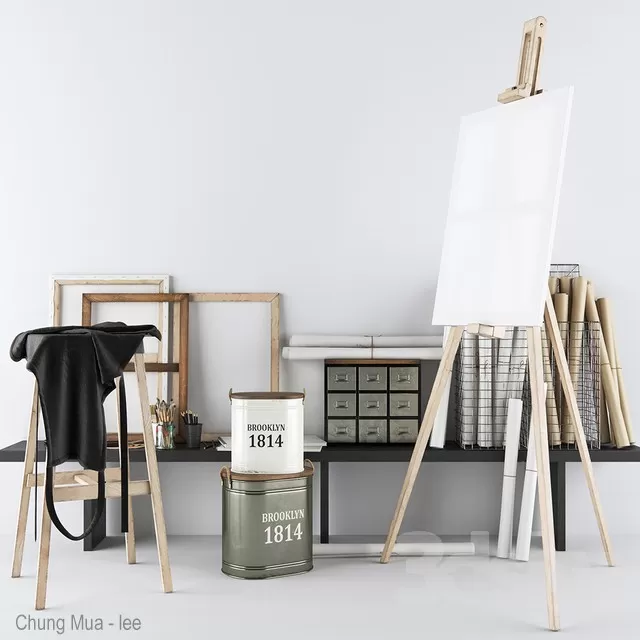 3DSKYFREE – KID - DESK 3DS MAX MODELS