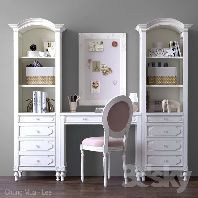 3DSKYFREE – KID - DESK 3DS MAX MODELS