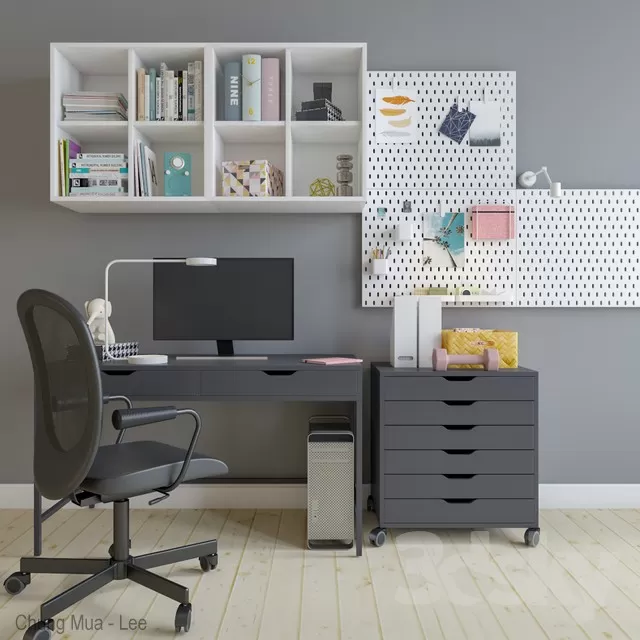 3DSKYFREE – KID - DESK 3DS MAX MODELS