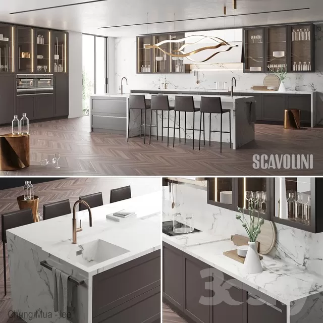 3DSKYFREE – KITCHEN 3DS MAX MODELS