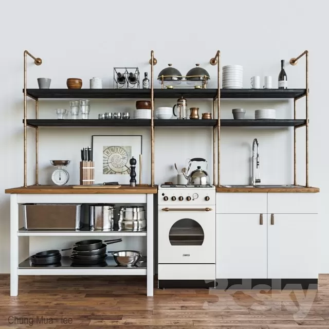 3DSKYFREE – KITCHEN 3DS MAX MODELS