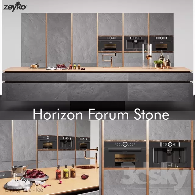 3DSKYFREE – KITCHEN 3DS MAX MODELS