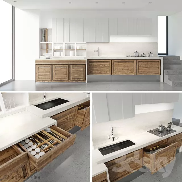 3DSKYFREE – KITCHEN 3DS MAX MODELS