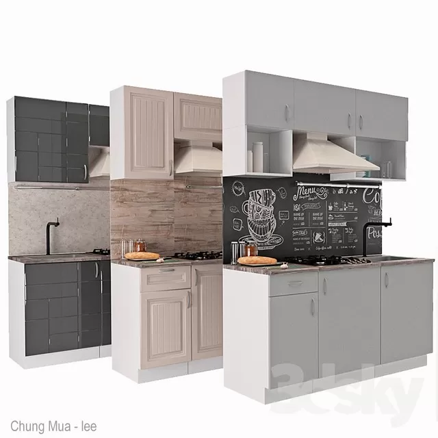 3DSKYFREE – KITCHEN 3DS MAX MODELS