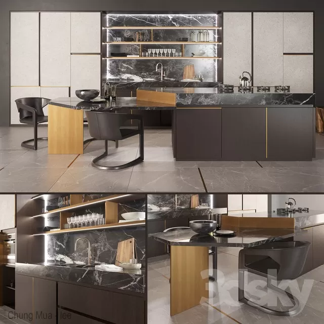 3DSKYFREE – KITCHEN 3DS MAX MODELS