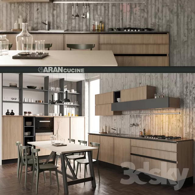 3DSKYFREE – KITCHEN 3DS MAX MODELS