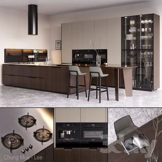 3DSKYFREE – KITCHEN 3DS MAX MODELS