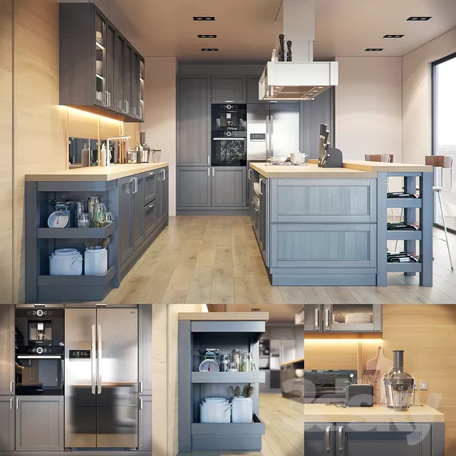 3DSKYFREE – KITCHEN 3DS MAX MODELS