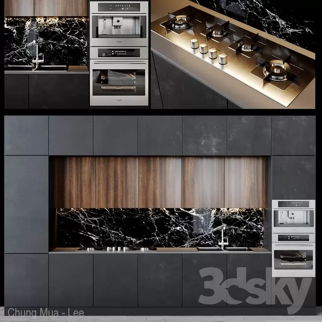 3DSKYFREE – KITCHEN 3DS MAX MODELS