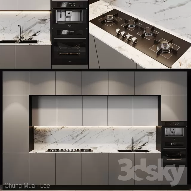 3DSKYFREE – KITCHEN 3DS MAX MODELS
