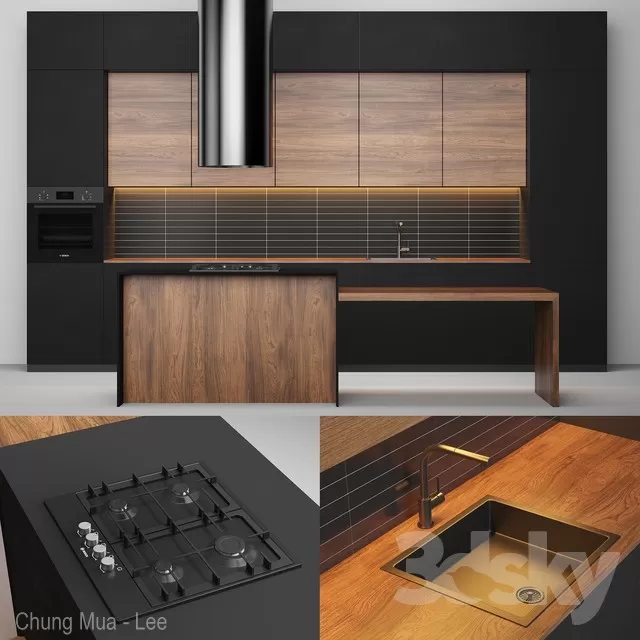3DSKYFREE – KITCHEN 3DS MAX MODELS