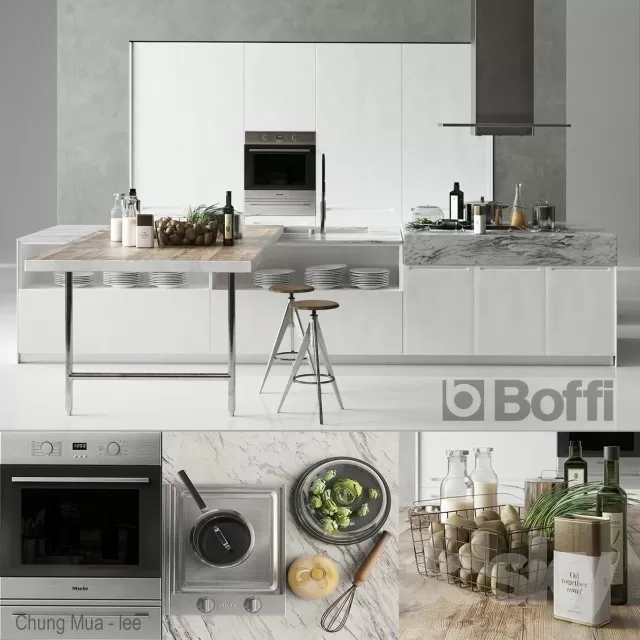 3DSKYFREE – KITCHEN 3DS MAX MODELS