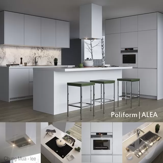 3DSKYFREE – KITCHEN 3DS MAX MODELS